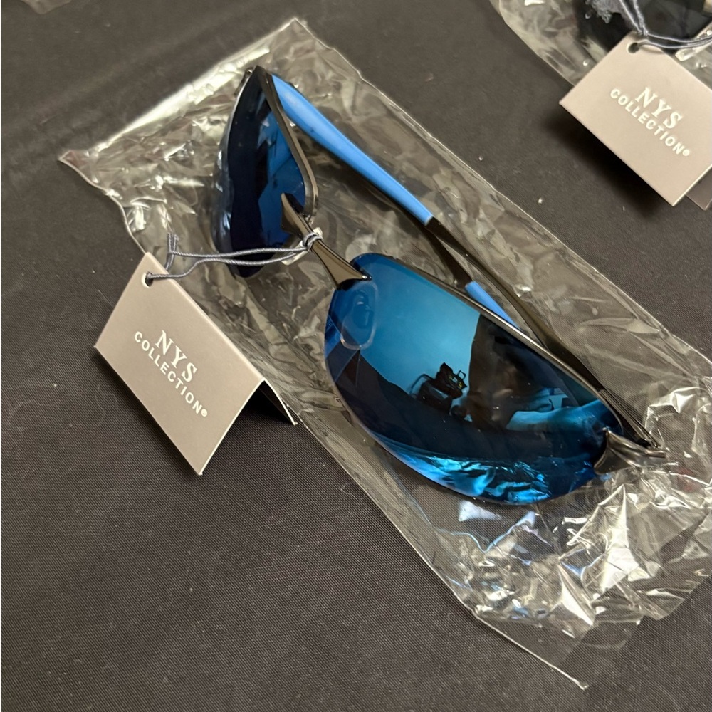 NYS Collection Men's & Women’s Sunglasses in Vibrant Blue